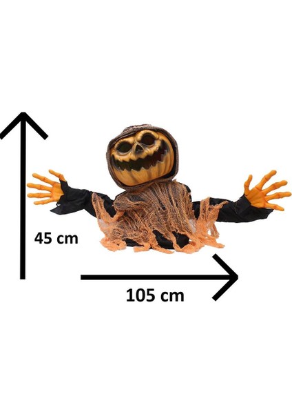 Cadılar Bayramı Hayalet Balkabağı Hareketli Müzikli Halloween Masa Üstü Parti Dekoru fiyatları