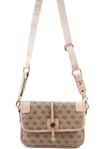 Silver & Polo Koyu Bej - Ten SP1182 Kadın Çapraz Çanta