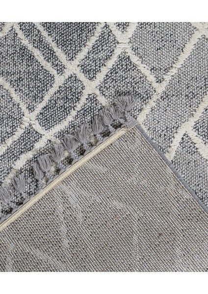 Farida Geometrik Gri Polyester Dikdörtgen Modern Desenli Akrilik Hav Vermeyen Leke Tutmayan Kolay Temizlenen Yumuşak Makine Salon Yolluk Mutfak Halı fiyatları