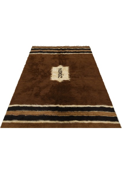 Teselya Bej Çizgili Yün Modern Desenli Yün Hav Toz Vermez Leke Tutmayan Salon Yolluk Mutfak El Dokuma Halı modelleri