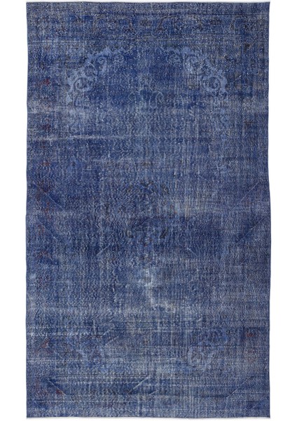 Ikat Mavi Ikat Ipek Modern Desenli Yün Hav Toz Vermez Leke Tutmayan Salon Yolluk Mutfak El Dokuma Halı