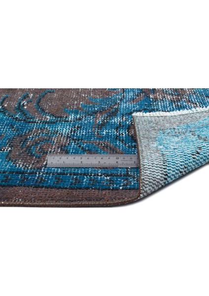Epir Turkuaz Eskitme Yün Modern Desenli Yün Hav Toz Vermez Leke Tutmayan Salon Yolluk Mutfak El Dokuma Halı fiyatları