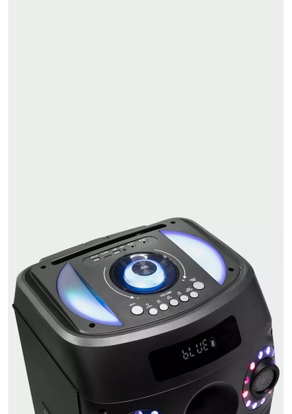 Büyük Boy Bluetooth Hoparlör Speaker 12"x2 100W Woofer 2 Mikrofon Hoparlör 9000MAH Baloncuklu Ledli fırsatları