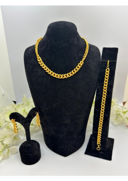 22 Ayar Altın Kaplama Özel Tasarım Samanyolu Model Takı Seti LVD606 modelleri