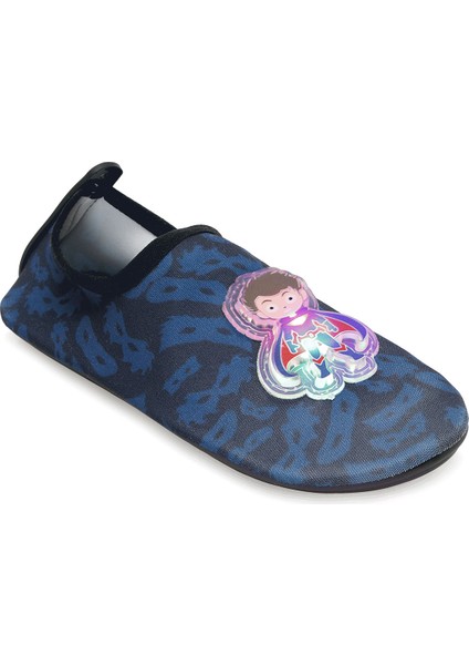 Işıklı Super Kahraman Figürlü Kaymaz Tabanlı Esnek Hafif Dayanıklı Çocuk Havuz Plaj Deniz Ayakkabısı