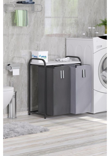 Ikili Renkli ve Beyazlar Için Çamaşır Sepeti Banyo Dolabı Kirli Sepetli Banyo Düzenleyici Çamaşırlık fiyatları