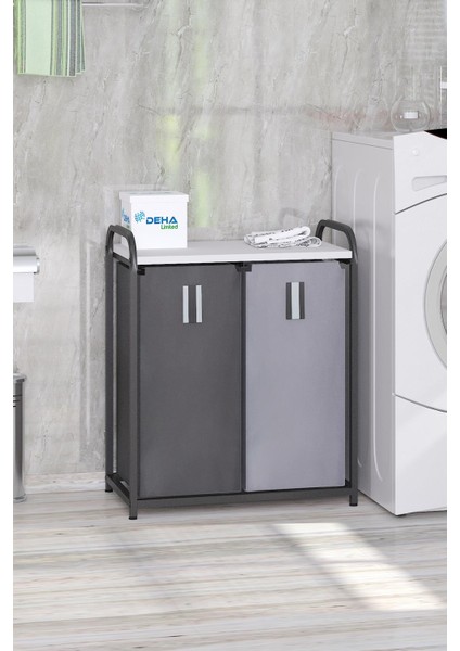 Ikili Renkli ve Beyazlar Için Çamaşır Sepeti Banyo Dolabı Kirli Sepetli Banyo Düzenleyici Çamaşırlık modelleri