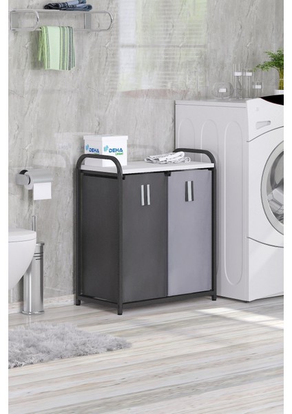 Ikili Renkli ve Beyazlar Için Çamaşır Sepeti Banyo Dolabı Kirli Sepetli Banyo Düzenleyici Çamaşırlık fırsatları