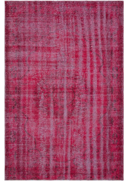 Atina Pembe Eskitme Yün Modern Desenli Yün Hav Toz Vermez Leke Tutmayan Salon Yolluk Mutfak El Dokuma Halı