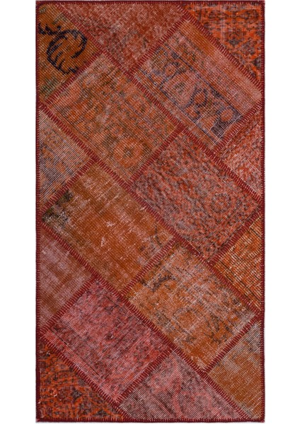 Girit Kırmızı Çizgili Yün Modern Desenli Yün Hav Toz Vermez Leke Tutmayan Salon Yolluk Mutfak El Dokuma Halı