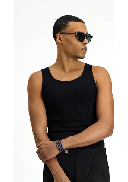Slim Fit Dar Kesim Pamuk Fitilli Atlet fiyatları