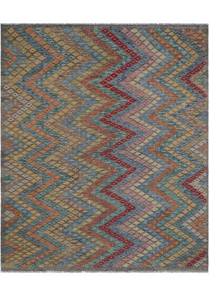 Atina Pembe Eskitme Yün Modern Desenli Yün Hav Toz Vermez Leke Tutmayan Salon Yolluk Mutfak El Dokuma Halı