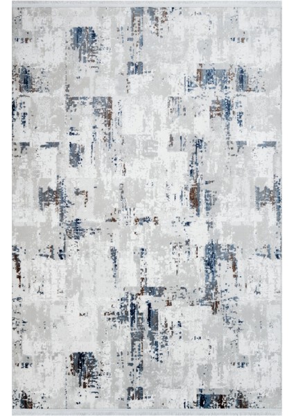 Paige Gri Modern Etnik Desenli Akrilik Hav Vermeyen Leke Tutmayan Kolay Temizlenen Yumuşak Makine Salon Yolluk Mutfak Halı