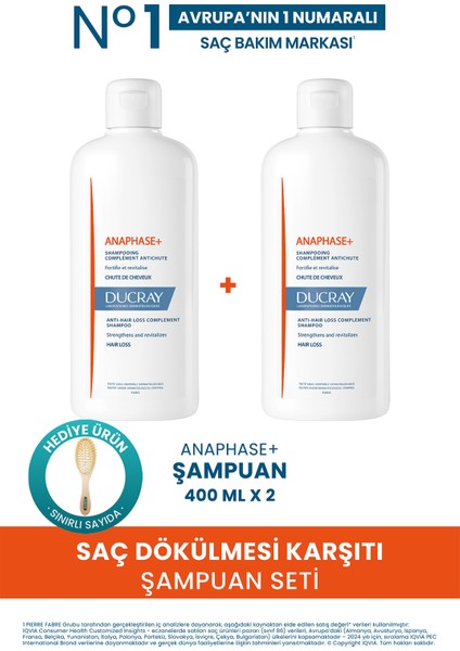Anaphase Dökülme Karşıtı Şampuan 400 ml (2'li Set)