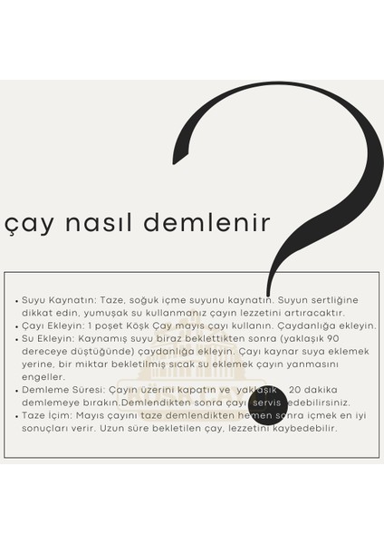 Köşk Çayı Buselik Demlik Poşet Çay Köşk Çay modelleri