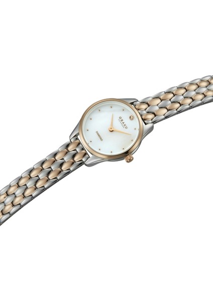 V297SXZWSH Quartz Rose/gri Sedef Kadran Safir Cam 24 mm Kadın Kol Saati modelleri