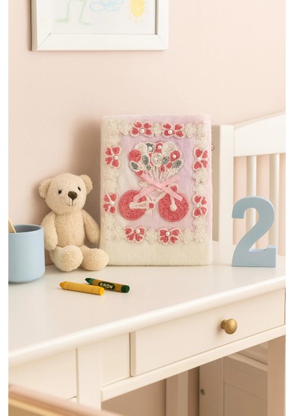 Çocuk Peluşlu Anı Defteri 80 Yaprak Ithal Ürün Bisiklet