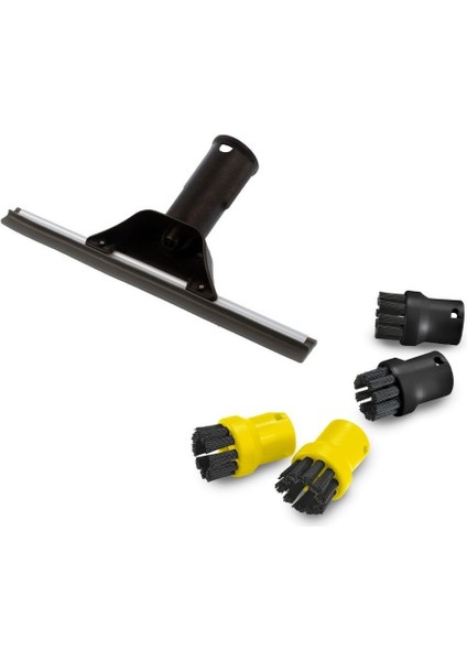 Karcher Sc1, Sc3, Sc4, Sc5 ile Uyumlu Cam Silme Aparatı / Mini Fırça Seti