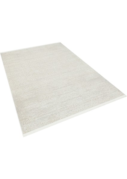 Axenia Bej Düz Etnik Modern Desenli Akrilik Hav Vermeyen Leke Tutmayan Kolay Temizlenen Yumuşak Makine Salon Yolluk Mutfak Halı fırsatları