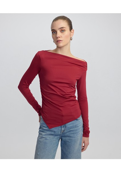 Kayık Yaka Tişört IW6250070016054