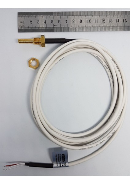 PT100-6S-SLK ,M6X30MM PT100 Rakorlu Bayonet Isı Sensör