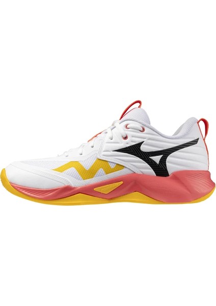 Wave Momentum Pro Unisex Voleybol Ayakkabısı Beyaz / Turuncu