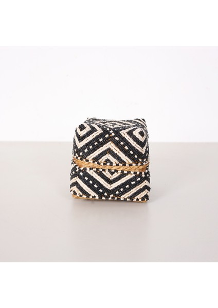 Mylamp Bali Zena Boncuklu Bambu Saklama Kutusu S