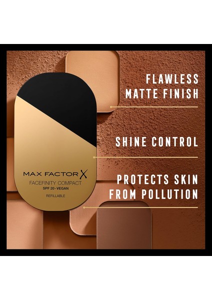 Facefinity Compact Foundation Number 003 Natural 10 G Vegan spf 20 modelleri