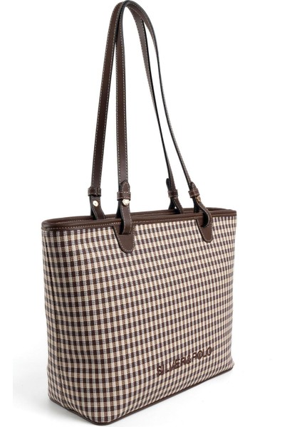 Kahve Sarı - Kahve SP1204 Kadın Omuz Çantası modelleri