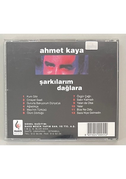Ahmet Kaya Şarkılarım Dağlara CD (Orijinal Dönem Baskı Cd) fiyatları