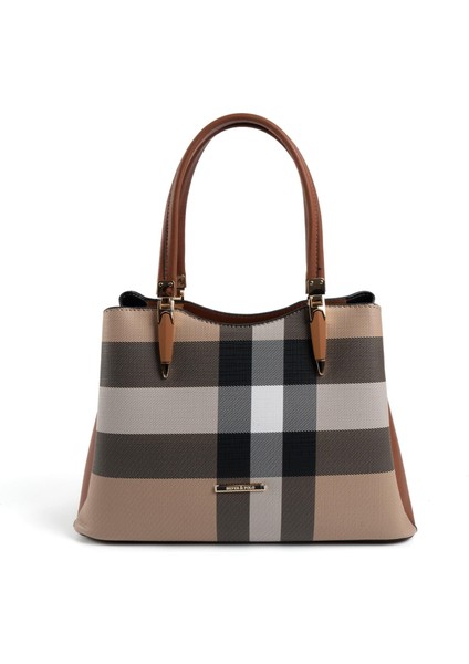 Bej - Taba SP1205 Kadın El Çantası