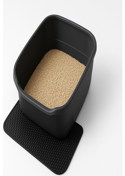 Eva Malzemeden Kum Dağılmasını Önleyen Kaymaz ve Dayanıklı Kedi Tuvalet Önü Paspas 50X50 cm modelleri