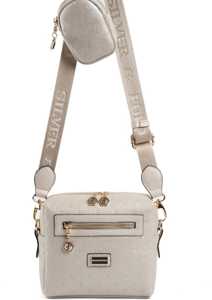 Bej - S.bej SP1038 Kadın Çapraz Çanta