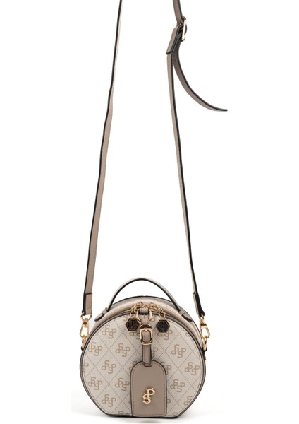 Bej - Kum SP1163 Kadın Çapraz Çanta