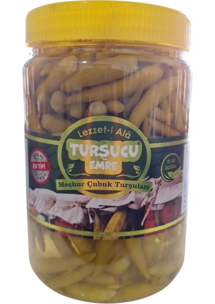 Ev Tipi %100 Doğal Meşhur Çubuk Turşusu Yakan Biber 1000 gr
