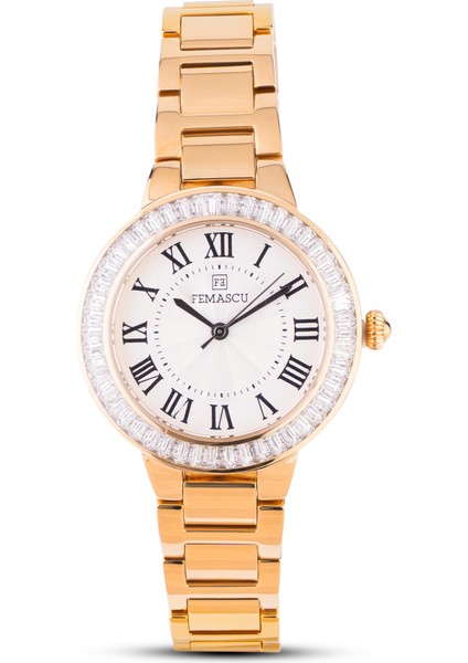 8408 Kadın Kol Saati – Altın Renk, Mineral Cam, Paslanmaz Çelik Kordon, 5 Atm fırsatları