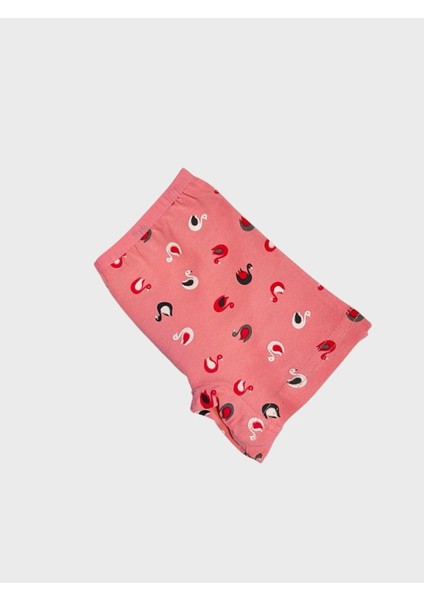 Kız Çocuk Pamuklu Pembe Kuğu Desenli Atlet Boxer Takımı modelleri