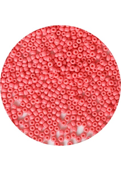 Pembe Renk 4 mm Yaklaşık 220 Adet/20 Gram Cam Boncuk Oya Yazma Bileklik ve Kolye modelleri