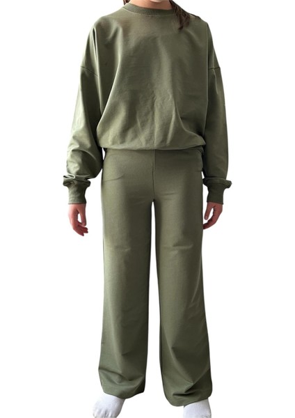 Kız Çocuk Oversize 2 Iplik Cepli Eşofman Takımı fiyatları