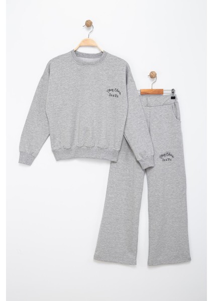 Kız Çocuk Oversize 2 Iplik Cepli Eşofman Takımı modelleri