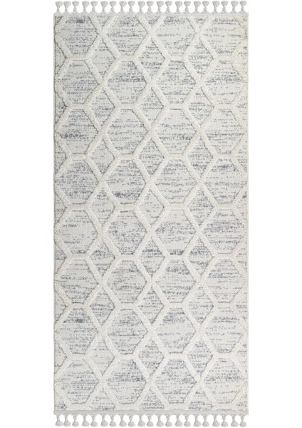 Gokak Geometrik Krem Polyester Dikdörtgen Modern Desenli Akrilik Hav Vermeyen Leke Tutmayan Kolay Temizlenen Yumuşak Makine Salon Yolluk Mutfak Halı