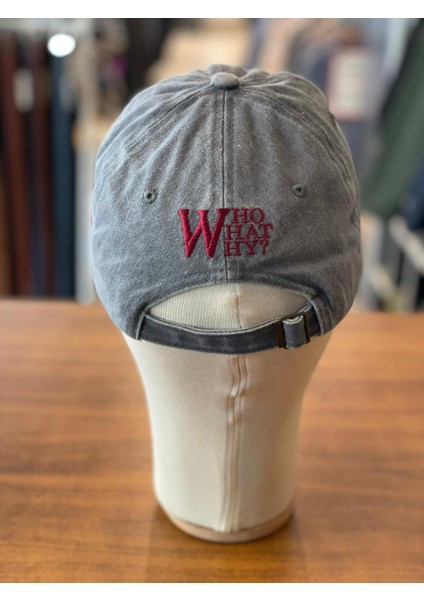 W Logo Vintage Yıkamalı Eskitme Cap Şapka modelleri