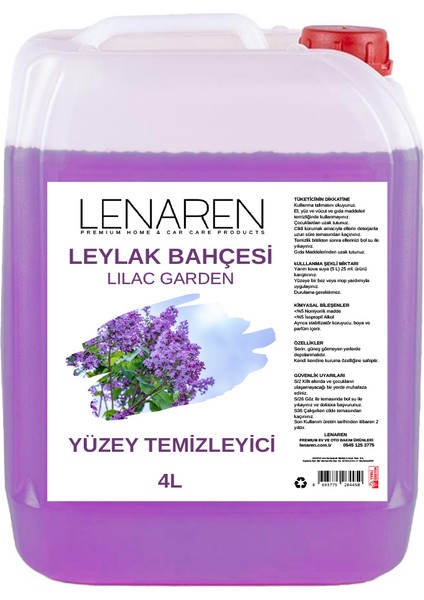 Yüzey Temizleyici Leylak Bahçesi 4lt