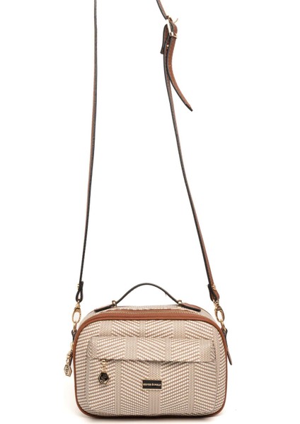 Bej - Taba SP1186 Kadın Çapraz Çanta