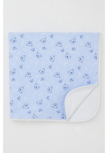 Yenidoğan Bebek Battaniyesi Sevimli Ayıcık Figürlü Yıldız Desenli Standart, Mavi fiyatları