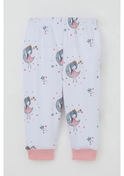 Kız Bebek Eşofman Takım Omuzdan Patlı Hayalci Kız Desenli 4 Ay-1 Yaş, Beyaz indirimleri