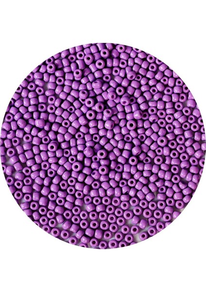 Mor Renk 4 mm Yaklaşık 220 Adet/20 Gram Cam Boncuk Oya Yazma Bileklik ve Kolye fırsatları