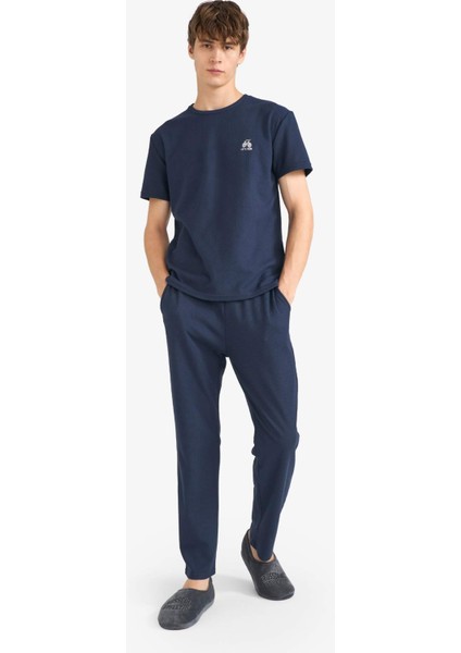 Pijama Takımı Waffle Kısa Kollu Üst Uzun Alt F5897AX25AU modelleri