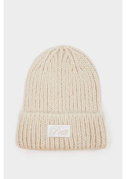 Kız Çocuk Dokuma Etiketli Bere C7169A825WN