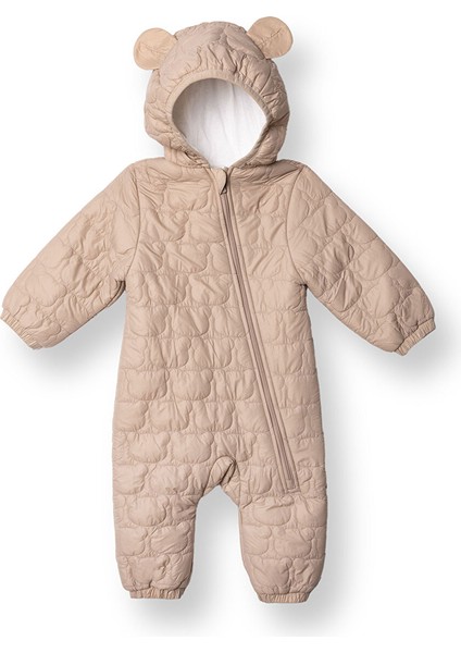 Erkek Bebek Astronot Tulum Fermuarlı Uzun Kol Patikli Paça